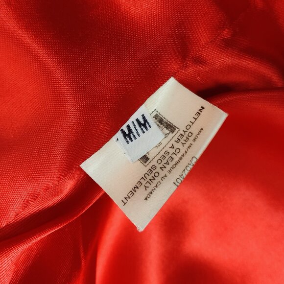 Liptons Women's Blazer Size M Red Wool Cashmere Business Casual Academia Elegant - Picture 8 of 14